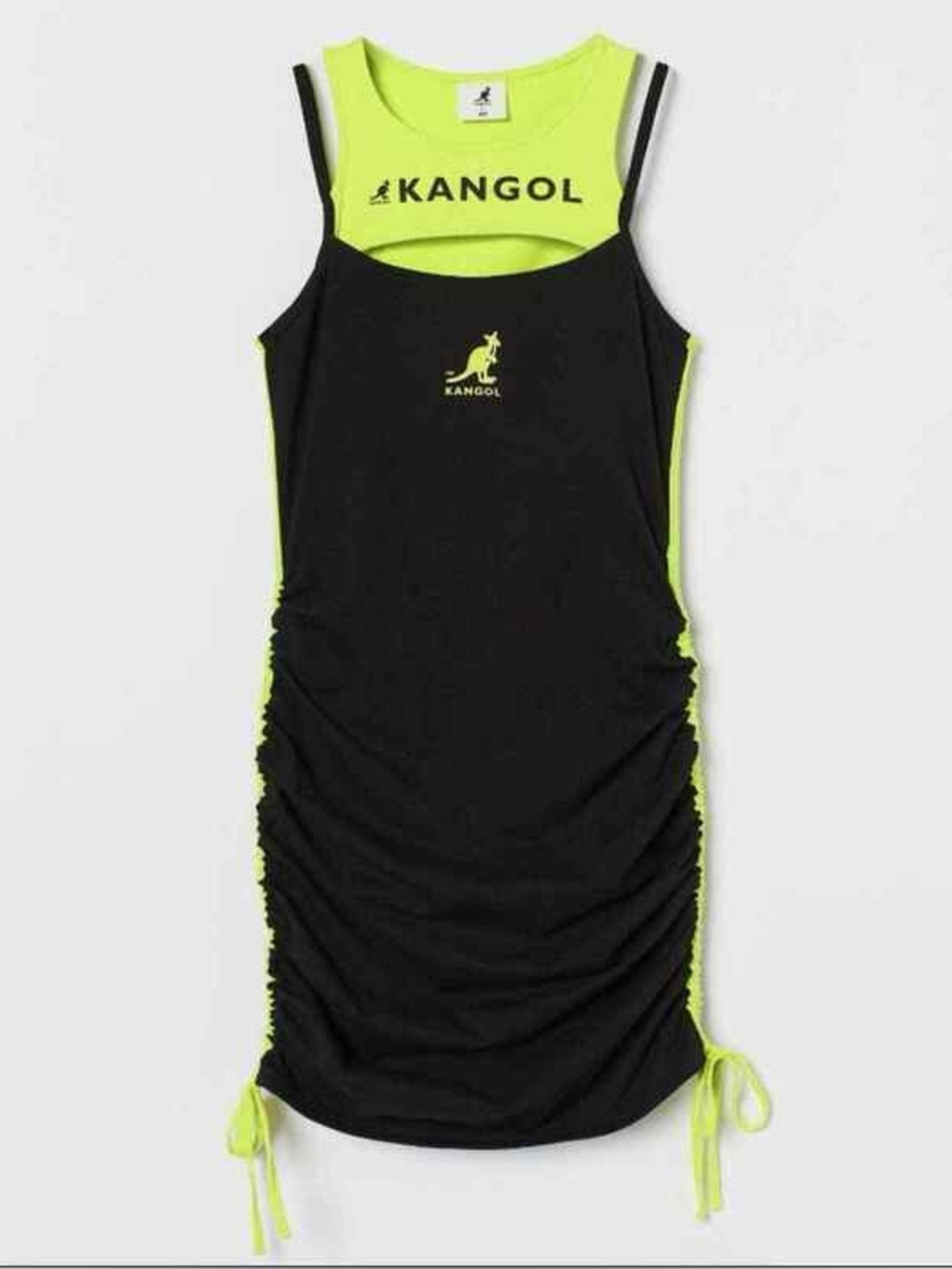 Kangol x H&M Black & Green Dress — size S